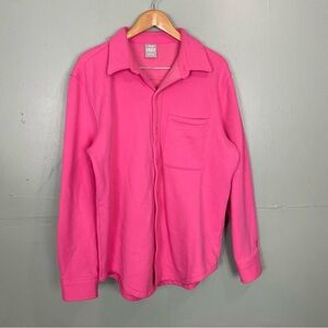 Aritzia TNA Cozy Boyfriend Fleece Bubblegum Pink Size Large‎